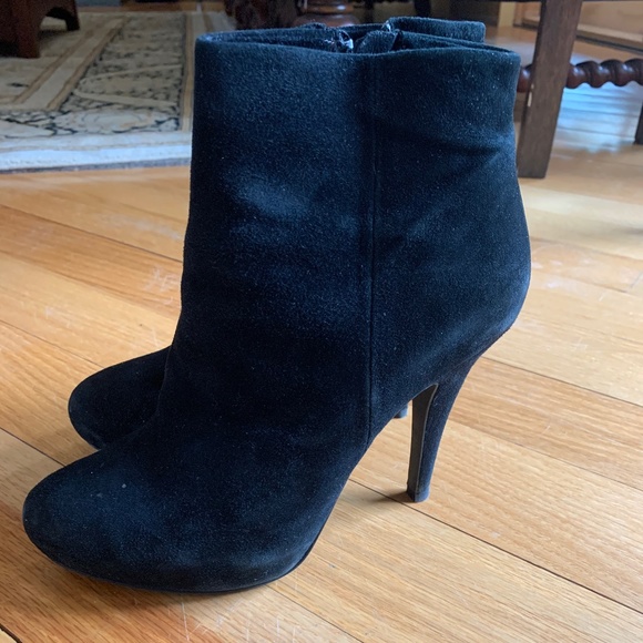 Cynthia Rowley Black Suede Bootie - Picture 2 of 7